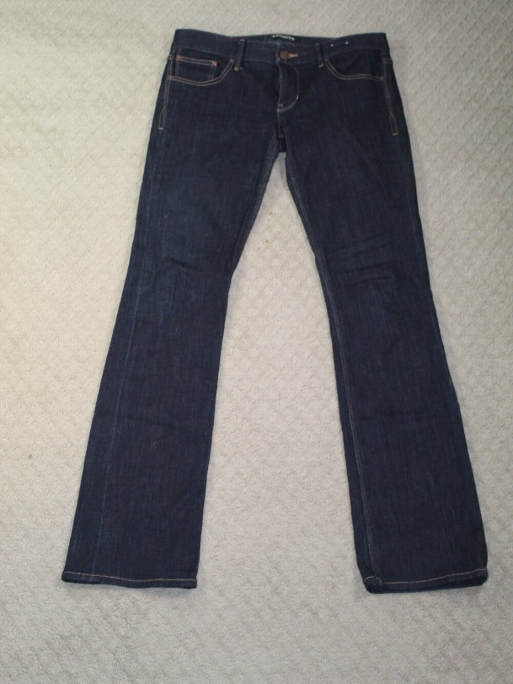 Express Jeans Barely Boot Low Rise Women's Size 6 Long Dark Wash Jeans